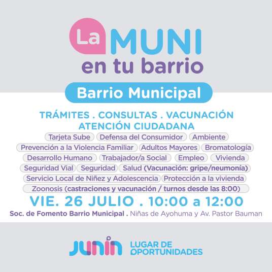 muni en tu barrio anuncio