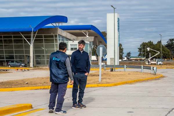 obras de alumbra en la terminal 1