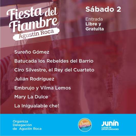 sabado fiesta del fiambre en agustin roca 1