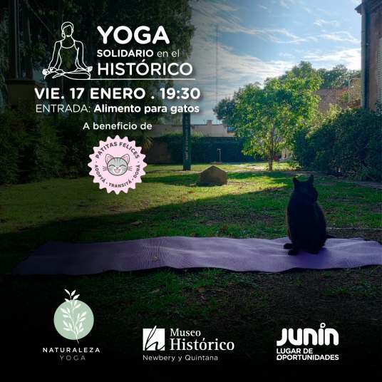 yoga solidaria en el museo historico