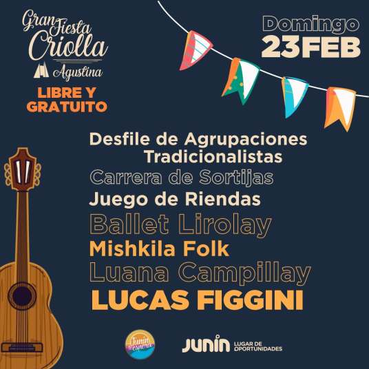 lanzamiento nueva edicion de la gran fiesta criolla de agustina 2